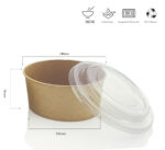 Salat Bowl 1000ml ab 0,17 pro Stk. mit Deckel