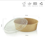 Salat Bowl 1300ml, ab 0,20€ pro Stk. mit Deckel