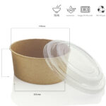 Salat Bowl 750ml, ab 0,13 € mit Deckel