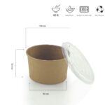 Suppe Bowl 400ml ab 0,12€ pro Stk. mit PP Deckel