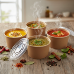 Suppe Bowl 400ml ab 0,12€ pro Stk. mit PP Deckel – Bild 2