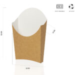 Pommes Frites Becher Groß